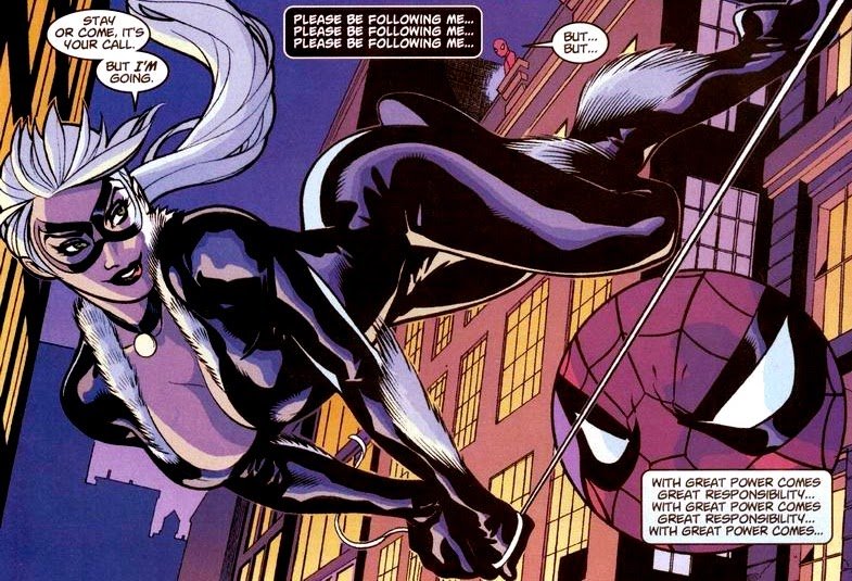 gata negra spiderman