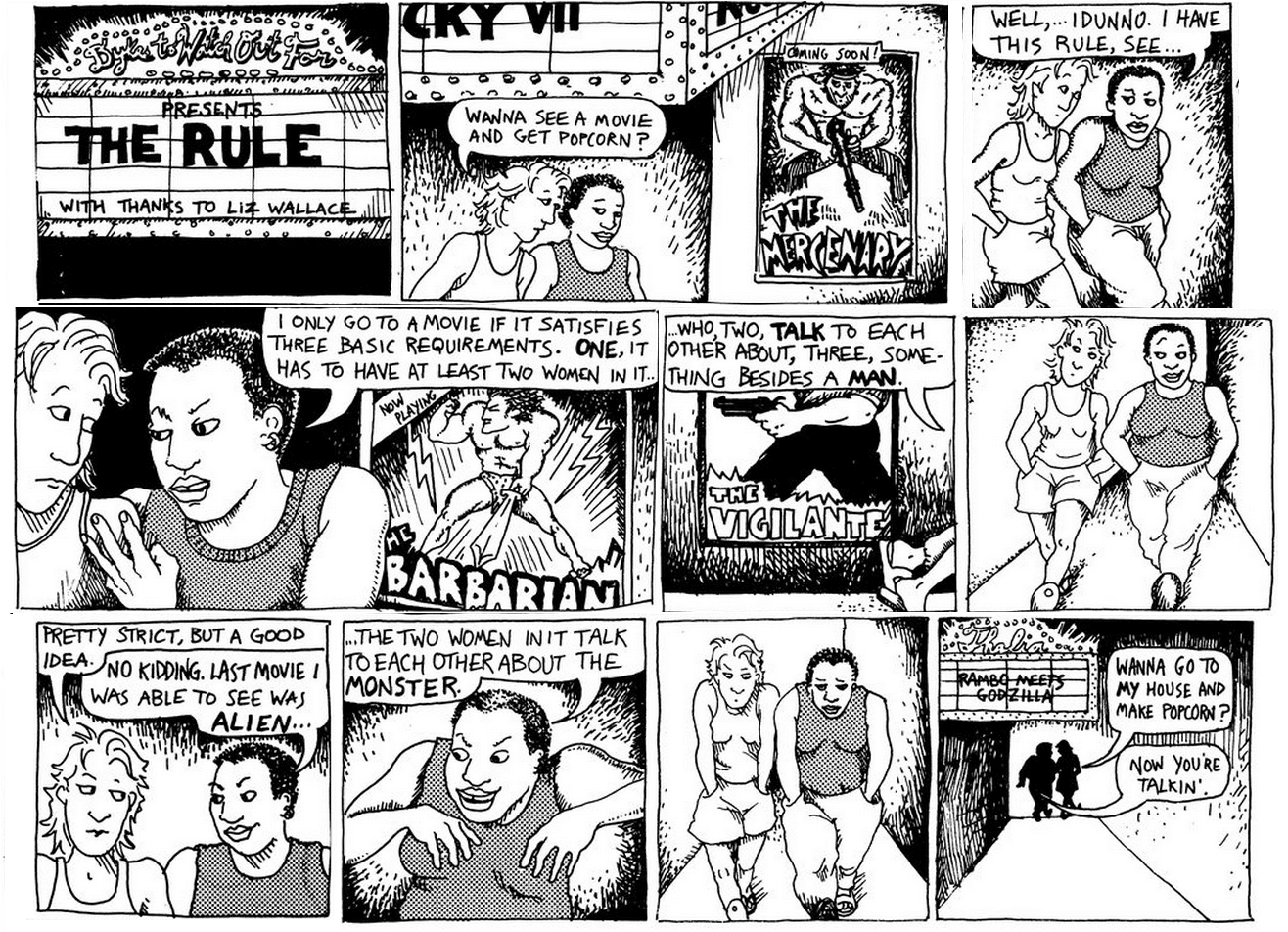 'La regla' de Alison Bechdel