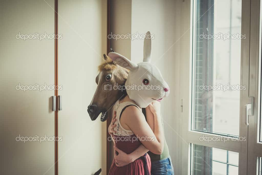 mask-rabbit-and-horse-mask-lesbian-couple