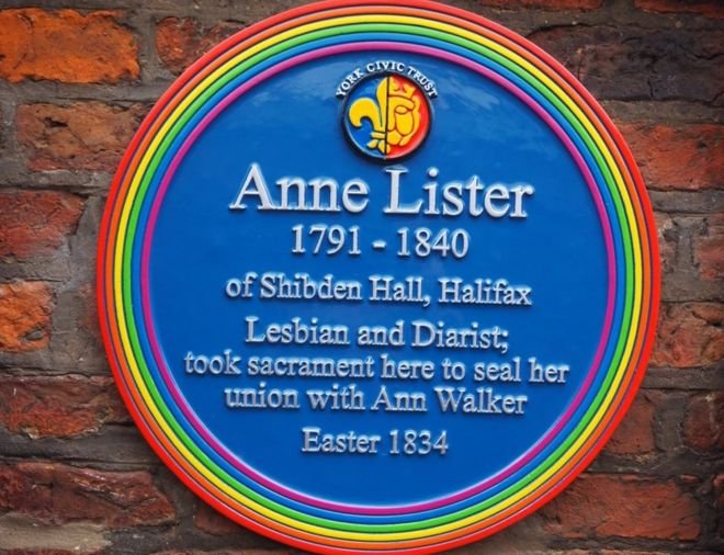 Anne Lister Placa, Hay una lesbiana en mi sopa