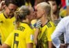 Ola de calor en el mundial de fútbol: Eriksson y Harder