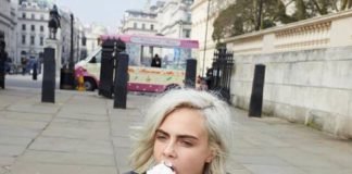 Cara Delevingne comiendo helado. Ya está, ese es el post