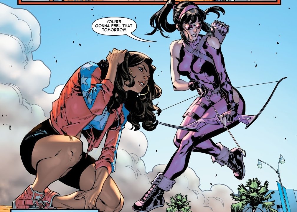 America Chavez Y Kate Bishop Marvel Comics, Hay una lesbiana en mi sopa