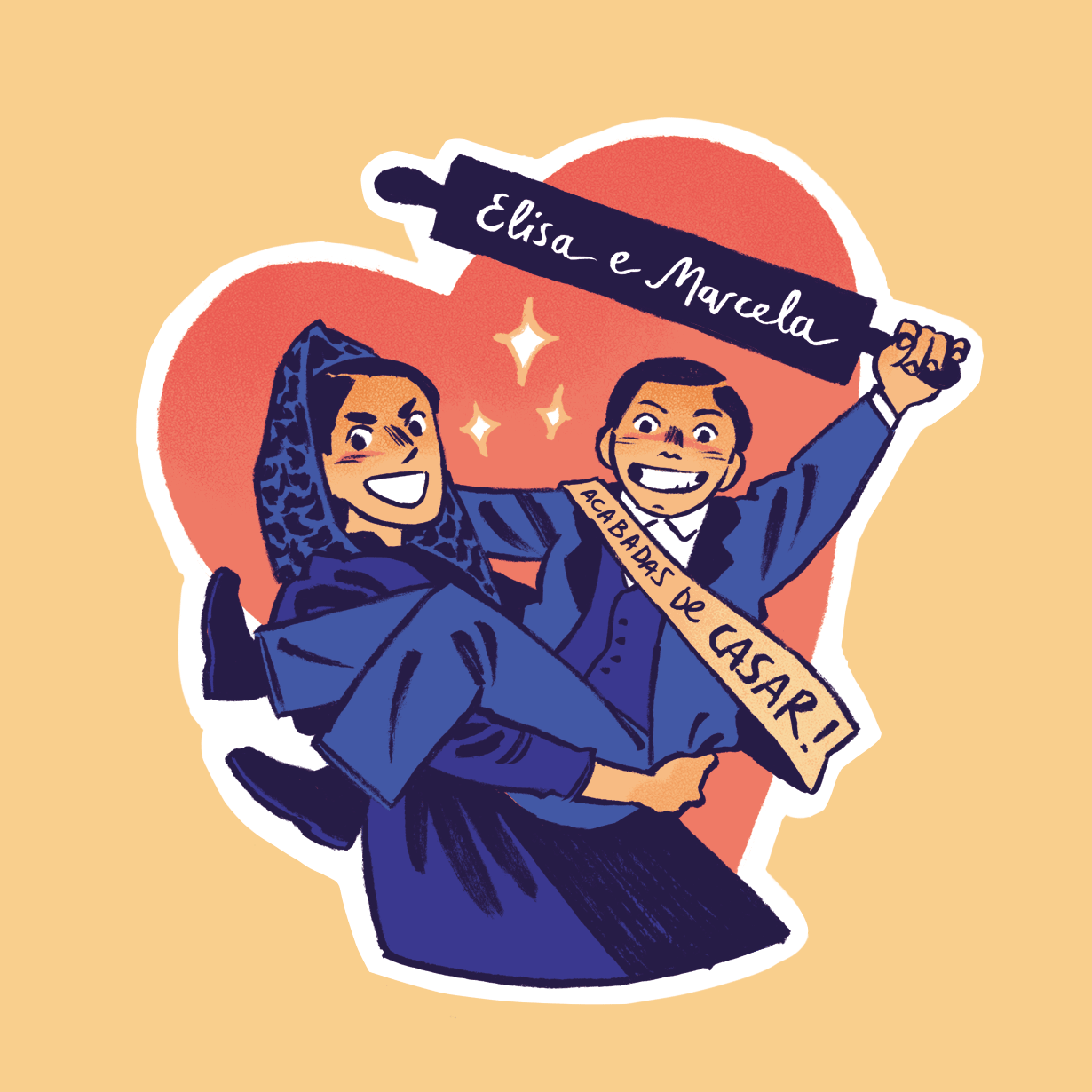 'Elisa y Marcela', amor y transgresión Elisa y Marcela, recién casadas.