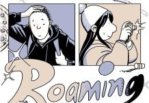 ‘Roaming’, vidas en tránsito Cubierta de "Roaming" de Mariko y Jillian Tamaki en la edición de La Cúpula