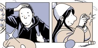 ‘Roaming’, vidas en tránsito Cubierta de "Roaming" de Mariko y Jillian Tamaki en la edición de La Cúpula