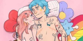 Campaña de EL·LE(s) 2, dale al costumbrismo LGBTIQ+ Ilustración de Kit Katei (Asunción Tébar) para la revista EL·LE(s)