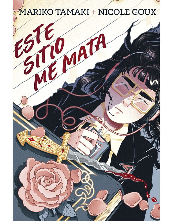 Cubierta de "Este sitio me mata" de Mariko Tamaki y Nicole Goux.